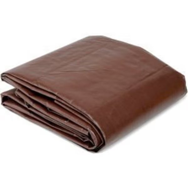 Heavy Duty Tarp, Brown, High-Density Polyethylene, Global Equipment, Mfr#: 122PA1515